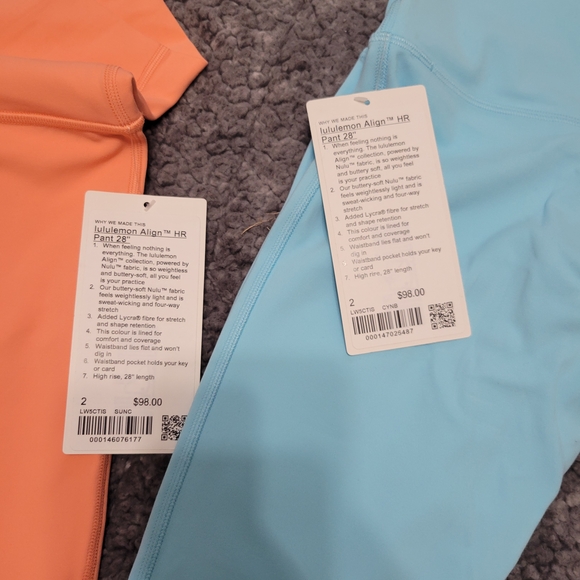 Lululemon Leggings Bundle Sz 2 To 4 - Picture 2 of 5